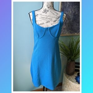 Zara Turquoise mini dress nwot